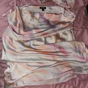Express Pastel Satin Blouse